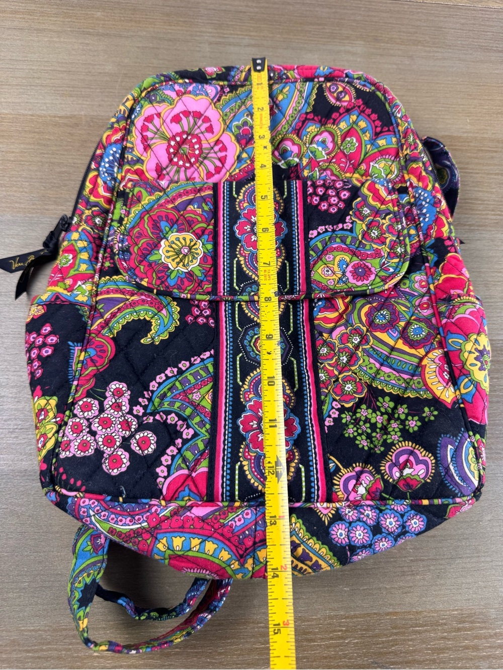 Vera Bradley Symphony In Hue Small Backpack Retired Floral Paisley Bag - Picture 11 of 12